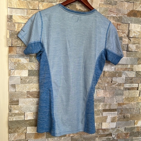 Columbia Blue Omni-Shade UPF 50 Solar Chill Short Sleeve Tee M - Picture 8 of 10